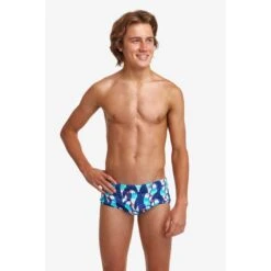 Funky Trunks Sidewinder Trunks Zwembroek Jongen - Pengoo Parade -Zwemuitrusting funky trunks boys sidewinder trunks pengoo parade 4 1331099