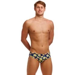 Funky Trunks Classic Eco Zwemslip Heren - You Lemon -Zwemuitrusting funky trunks mens classic briefs eco you lemon 3 1559655