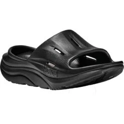 Hoka Ora Recovery Slide 3 Unixes Badslippers - Zwart / Zwart