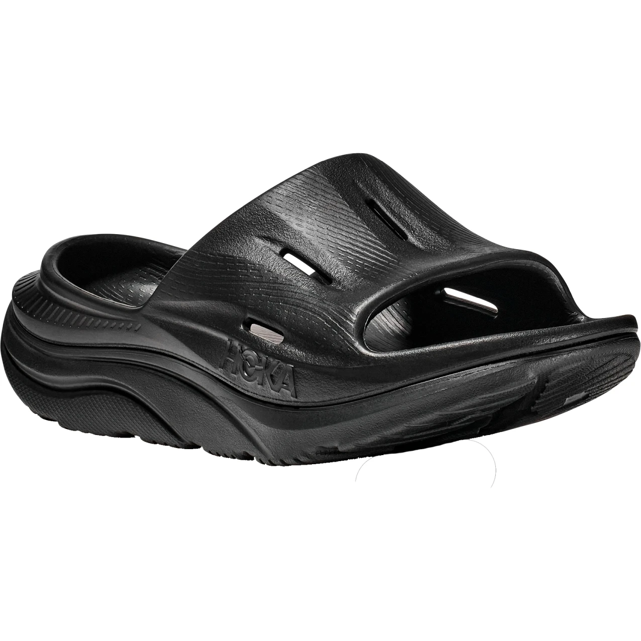 Hoka Ora Recovery Slide 3 Unixes Badslippers - Zwart / Zwart 3 Hoka Ora Recovery Slide 3 Unixes Badslippers - Zwart / Zwart