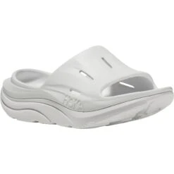 Hoka Ora Recovery Slide 3 Unixes Badslippers - Wit / Wit