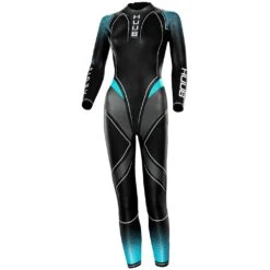 HUUB Design Aegis X 3:3 Wetsuit Dames - Black/teal -Zwemuitrusting huub design aegis x 3 3 wetsuit womens full suit 3 978288