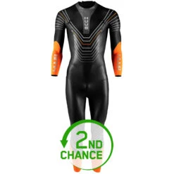 HUUB Design Araya Wetsuit Dames - Zwart/oranje - B-Keus