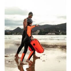 Orca Openwater Vitalis Squad Hi Vis Wetsuit Kinderen - Zwart NN97 -Zwemuitrusting orca openwater vitalis squad hi vis wetsuit kids black nn97 33 1479070