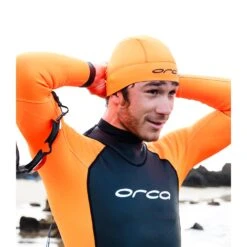 Orca Swim Hat - Orange -Zwemuitrusting orca swim hat orange 21 1479342