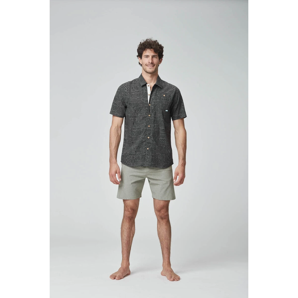 Picture Organic Clothing Picture Podar Hybrid 19 Boardshort - Green Spray 5 Picture Organic Clothing Picture Podar Hybrid 19 Boardshort - Green Spray - Afbeelding 3