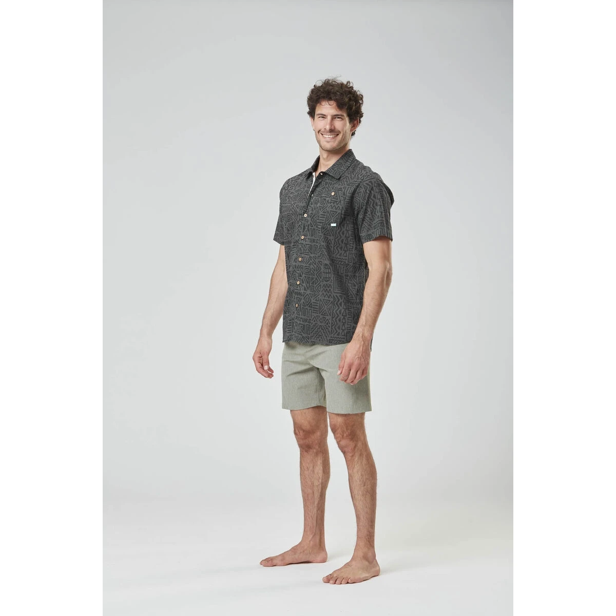 Picture Organic Clothing Picture Podar Hybrid 19 Boardshort - Green Spray 6 Picture Organic Clothing Picture Podar Hybrid 19 Boardshort - Green Spray - Afbeelding 4