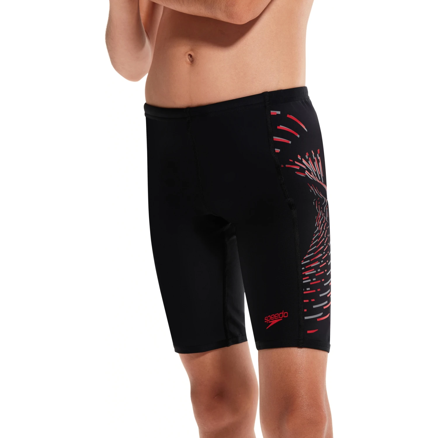 Speedo Plastisol Placement Zwemjammer Jongens - Black/Fed Red/Dapple Grey 8 Speedo Plastisol Placement Zwemjammer Jongens - Black/Fed Red/Dapple Grey - Afbeelding 6