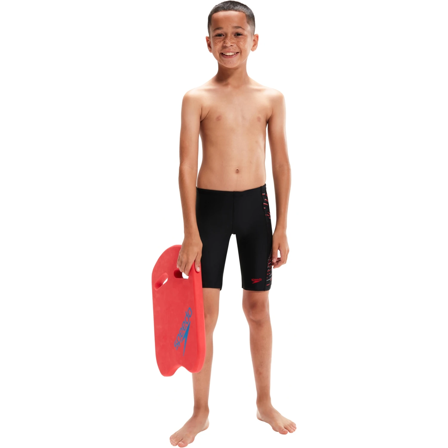 Speedo Plastisol Placement Zwemjammer Jongens - Black/Fed Red/Dapple Grey 9 Speedo Plastisol Placement Zwemjammer Jongens - Black/Fed Red/Dapple Grey - Afbeelding 7
