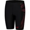 Speedo Plastisol Placement Zwemjammer Jongens - Black/Fed Red/Dapple Grey