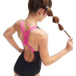 Speedo Digital Placement Medalist Badpak Kinder - Black/Orchid Shine/Lemon Drizzle/Marine Blue/Hypersonic Blue -Zwemuitrusting speedo girls digital placement medalist bathing suit black orchid shine lemon drizzle marine blue hypersonic blue 2 1515767