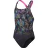 Speedo Digital Placement Medalist Badpak Kinder - Black/Orchid Shine/Lemon Drizzle/Marine Blue/Hypersonic Blue -Zwemuitrusting speedo girls digital placement medalist bathing suit black orchid shine lemon drizzle marine blue hypersonic blue 8 1515773