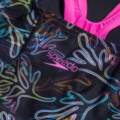 Speedo Digital Placement Medalist Badpak Kinder - Black/Orchid Shine/Lemon Drizzle/Marine Blue/Hypersonic Blue -Zwemuitrusting speedo girls digital placement medalist bathing suit black orchid shine lemon drizzle marine blue hypersonic blue 9 1515765