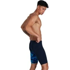 Speedo Hyper Boom V-Cut Zwemjammer - True Navy/Blue Flame/Pool -Zwemuitrusting speedo hyperboom v cut jammer true navy blue flame pool 10 1302498