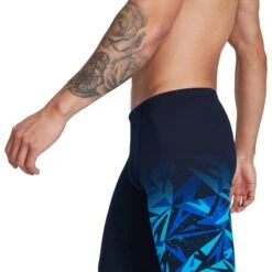 Speedo Hyper Boom V-Cut Zwemjammer - True Navy/Blue Flame/Pool -Zwemuitrusting speedo hyperboom v cut jammer true navy blue flame pool 4 1302492