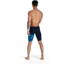 Speedo Hyper Boom V-Cut Zwemjammer - True Navy/Blue Flame/Pool -Zwemuitrusting speedo hyperboom v cut jammer true navy blue flame pool 6 1302494