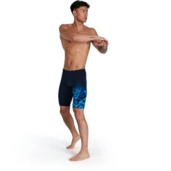 Speedo Hyper Boom V-Cut Zwemjammer - True Navy/Blue Flame/Pool -Zwemuitrusting speedo hyperboom v cut jammer true navy blue flame pool 7 1302495