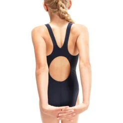 Speedo Placement Muscleback Meisjes Badpak - True Navy/bondi Blue/spritz -Zwemuitrusting speedo placmement muscleback girls bathing suit true navy bondi blue spritz 2 1425846