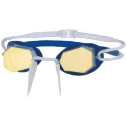 Zoggs Diamond Mirror Swim Goggles - Blue/White/Mirrored Gold