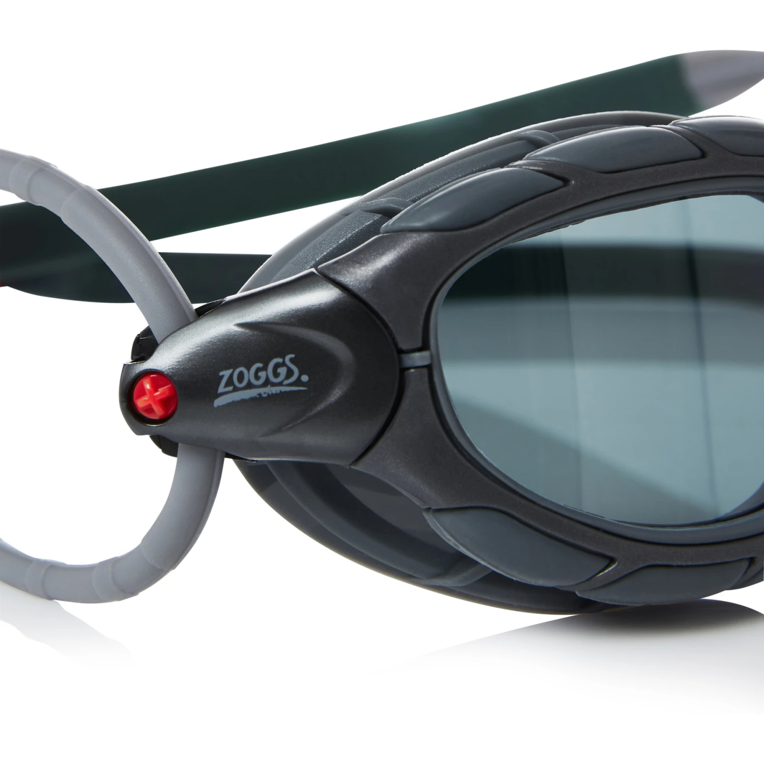 Zoggs Predator Swimming Goggles - Polarized Smoke Lenses - Small Fit - Grey/Grey 4 Zoggs Predator Swimming Goggles - Polarized Smoke Lenses - Small Fit - Grey/Grey - Afbeelding 2