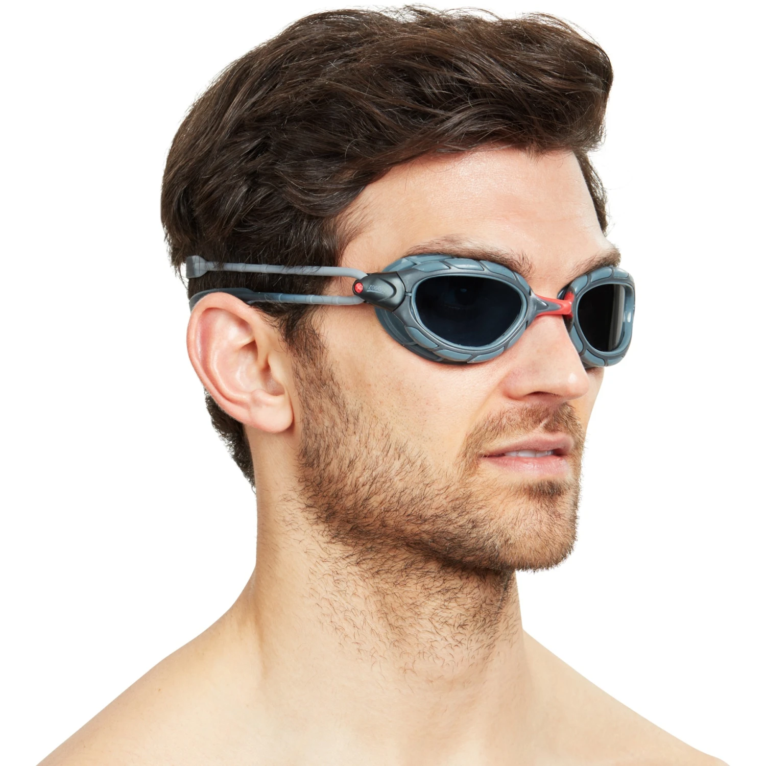 Zoggs Predator Swimming Goggles - Polarized Smoke Lenses - Small Fit - Grey/Grey 8 Zoggs Predator Swimming Goggles - Polarized Smoke Lenses - Small Fit - Grey/Grey - Afbeelding 6