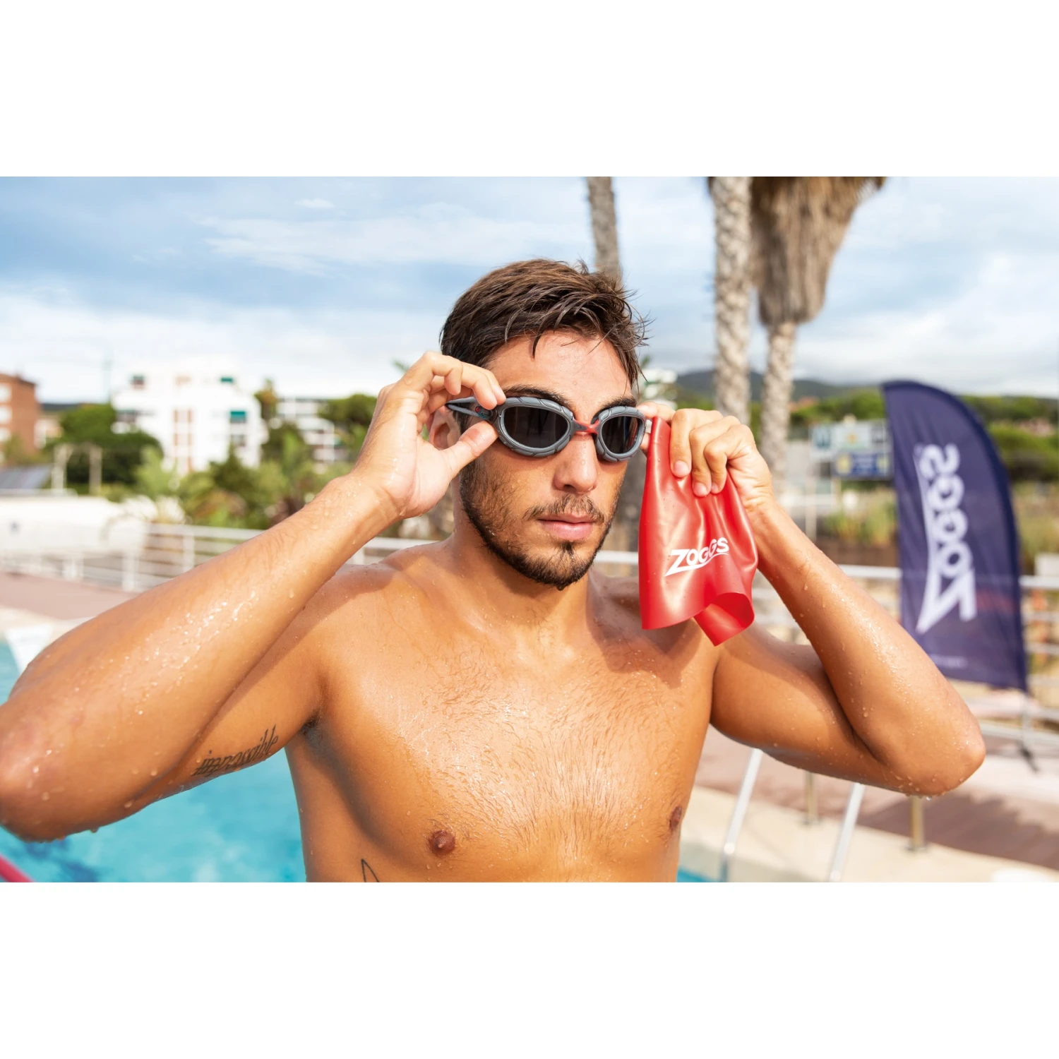 Zoggs Predator Swimming Goggles - Polarized Smoke Lenses - Small Fit - Grey/Grey 9 Zoggs Predator Swimming Goggles - Polarized Smoke Lenses - Small Fit - Grey/Grey - Afbeelding 7