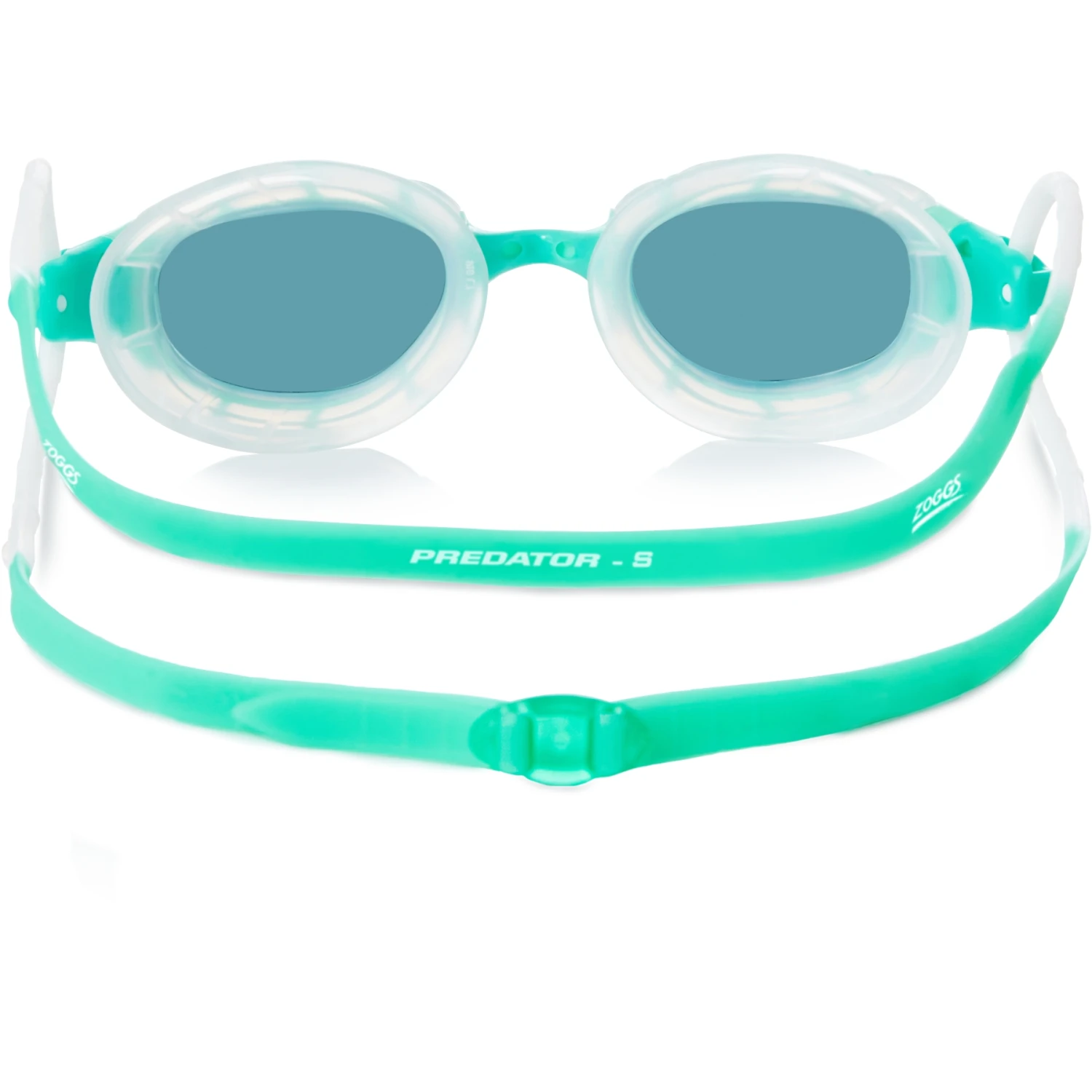 Zoggs Predator Swimming Goggles - Tint Smoke Lenses - Small Fit - Green/Clear 4 Zoggs Predator Swimming Goggles - Tint Smoke Lenses - Small Fit - Green/Clear - Afbeelding 2