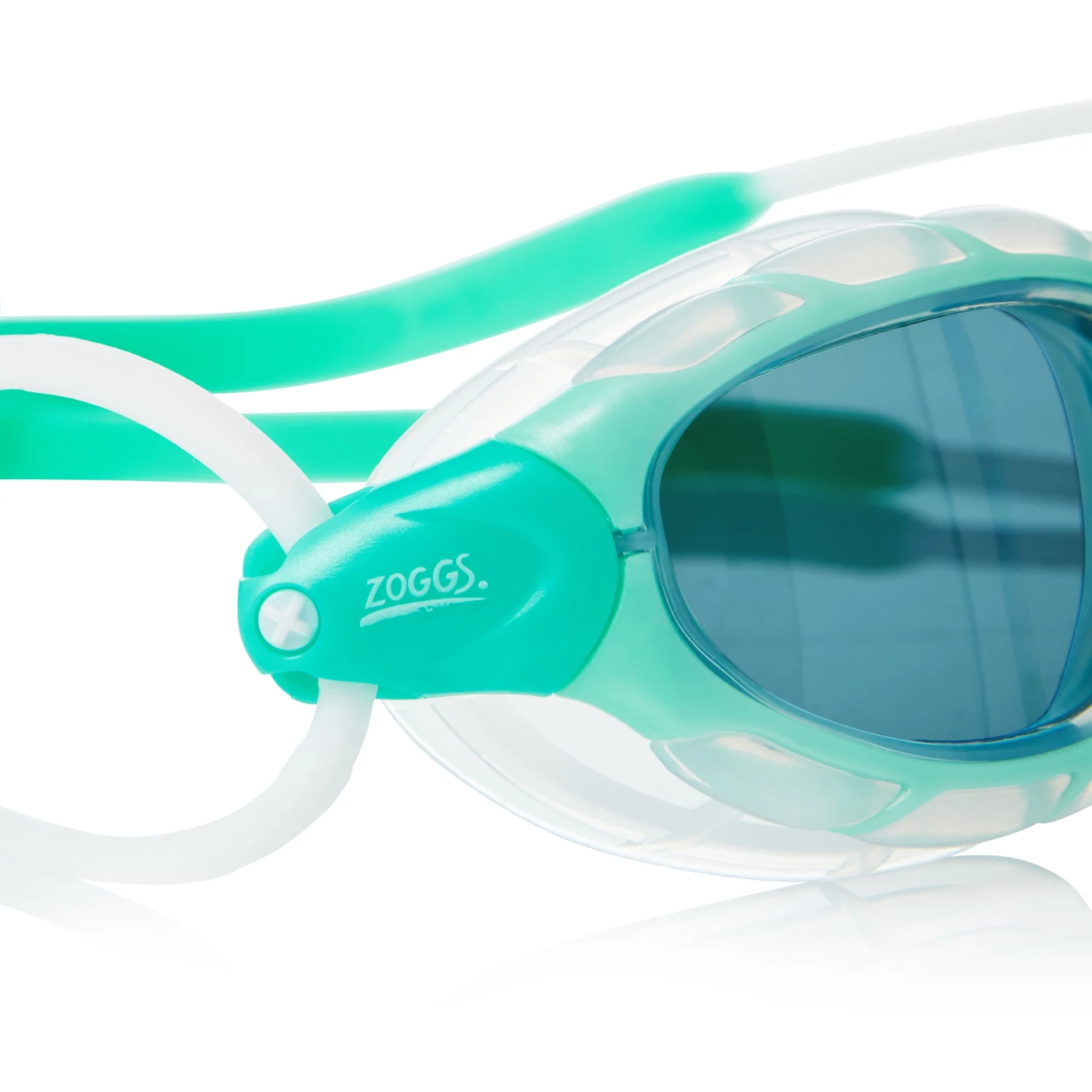 Zoggs Predator Swimming Goggles - Tint Smoke Lenses - Small Fit - Green/Clear 6 Zoggs Predator Swimming Goggles - Tint Smoke Lenses - Small Fit - Green/Clear - Afbeelding 4