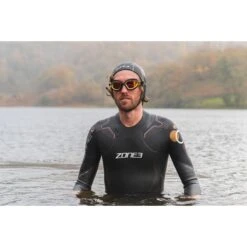 Zone3 Aspire Thermo Wetsuit - Zwart/oranje -Zwemuitrusting zone3 mens aspire thermal wetsuit black orange 15 1305898