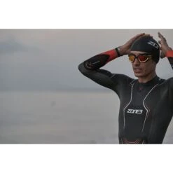 Zone3 Men's Vanquish-X Wetsuit - Black/orange -Zwemuitrusting zone3 mens vanquish x wetsuit black orange 11 1196003