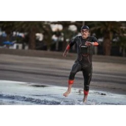 Zone3 Men's Vanquish-X Wetsuit - Black/orange -Zwemuitrusting zone3 mens vanquish x wetsuit black orange 17 1196012