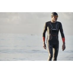 Zone3 Men's Vanquish-X Wetsuit - Black/orange -Zwemuitrusting zone3 mens vanquish x wetsuit black orange 9 1196001