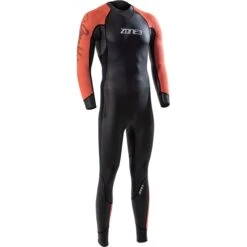 Zone3 Venture Wetsuit - Zwart/oranje
