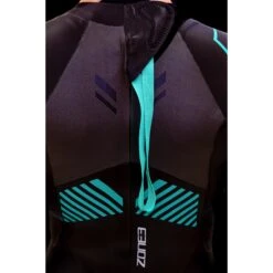 Zone3 Women's Advance Wetsuit - Black/turquoise/gunmetal -Zwemuitrusting zone3 womens advance wetsuit black turquoise gunmetal 9 978875